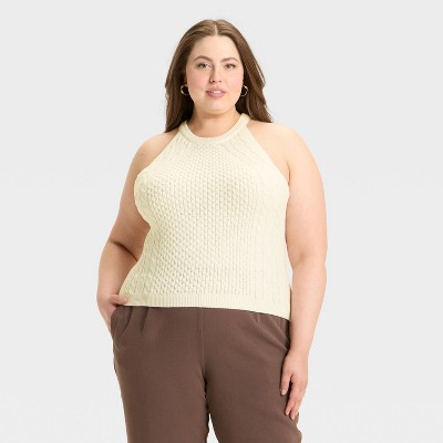 Women's Cable Crewneck Pullover Sweater Vest - A New Day™