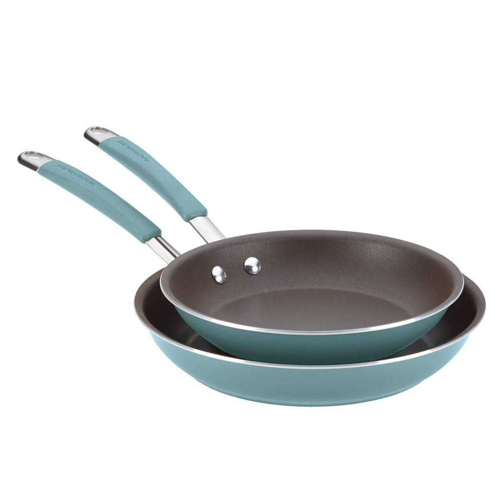 Photos - Bakeware Rachael Ray Cucina Twin Pack Open Skillets - Blue (9.25" and 11")