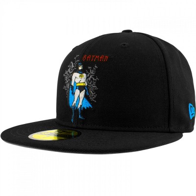 New Era Batman 59Fifty Cappello: Adam West Logo, Collezione Ufficiale, Visiera Piatta