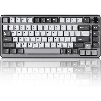 YUNZII B75 PRO Wireless Mechanical Keyboard,75% Layout with Knob,Hot Swap Gasket Custom Structure,Creamy Pre-lubed Switches