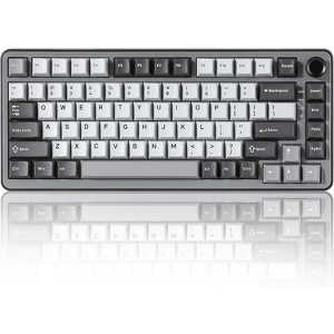 YUNZII B75 PRO Wireless Mechanical Keyboard,75% Layout with Knob,Hot Swap Gasket Custom Structure,Creamy Pre-lubed Switches - 1 of 4