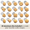 Marcato Atlas Biscuit Maker Press, Includes 20 Cookie Disc Shapes, Silver - 3 of 4