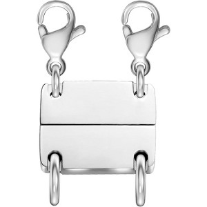 Magnetic Layering Clasps for Necklaces, Gold Multi-Strand Separator for Layered Jewelry - 1 of 4