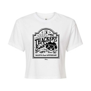 Women's - Hocus Pocus - Binx Business Sign Cropped Graphic T-Shirt - 1 of 4