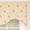 RLF Home Hillside Corded Cornice 100% Cotton with Fully Lined 3" Rod Pocket Valnance for Windows 50" x 17" Natural - 3 of 4