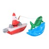 Occasions 14' INFLATABLE BOAT FISHING SANTA WITH SWIRLING LIGHTS INNER, 4 ft Tall, Multicolored - 3 of 4