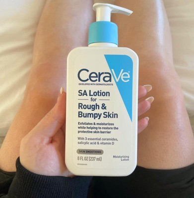 Cerave Sa Body Lotion For Rough And Bumpy Skin - Fragrance Free - 8oz :  Target