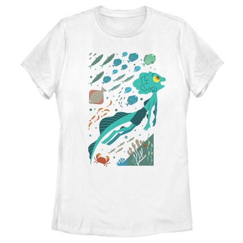 Women s Luca Under the Sea Adventure T Shirt White 2X Large