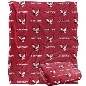Eastern Washington University Logo Pattern Silky 50x60 Blanket, 1 Sided - 1 of 4