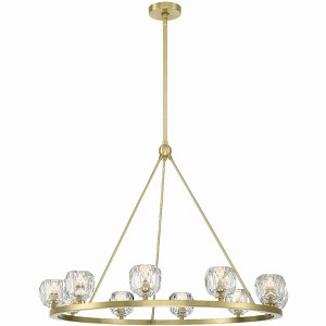 Crystorama Lighting Aragon 10 - Light Chandelier in  Soft Brass - 1 of 4