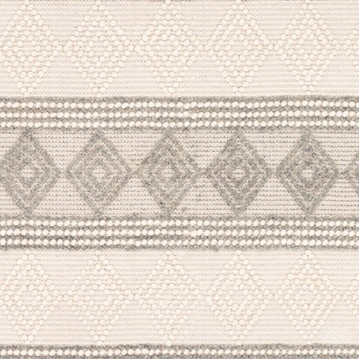 Colville 3' x 5' Gray and White Wool Hand-knotted Area Rug