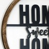 VIP Metal 22 in. Black Cutout Sign Home Sweet Home - 4 of 4