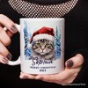 Tabby Cat with Santa Hat Mug, Winter Forest Christmas Gift (Non-Custom Only)| OrnamentallyYou - image 4 of 4