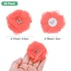 Unique Bargains Mesh Fabric Rhinestone Pearl Chiffon Flowers 2.17 x 2.17 Inch - 3 of 4