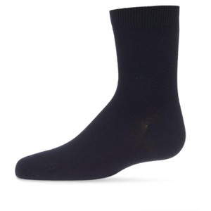 Memoi Toddler's and Kids' Basic Soft Rayon from Bamboo Crew Socks - 1 of 4