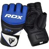 RDX Sports F12 MMA Grappling Gloves Premium Quality Gloves for Professional and Amateur MMA Fighters, Training, Sparring, Heavy Bag Work - Blue - S - 3 of 3