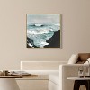 Art Remedy Gold over Blue Blue Abstract Wall Art Framed - 2 of 4
