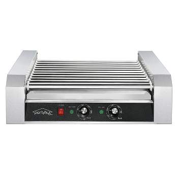 PartyHut PartyHut Commercial Hotdog Machine 11 Roller and 30 Hot Dog Grill Cooker Warmer