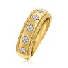 Ross-Simons 0.10 ct. t.w. Diamond Clover Ring in 18kt Gold Over Sterling - 3 of 4