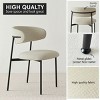 Linen Dining Chair Set Of 2,Upholstered Dining Chair,With Back For Kitchen Or Dining Room-Tanpinhause - 4 of 4