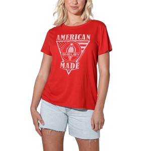 Women's Carroll Shelby American Made Flag Loose T-Shirt - 1 of 4