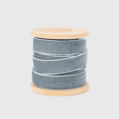 5/8" Slate Blue Velvet Ribbon - Sugar Paper™