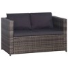vidaXL Garden Dining Set Grey - 3 of 4