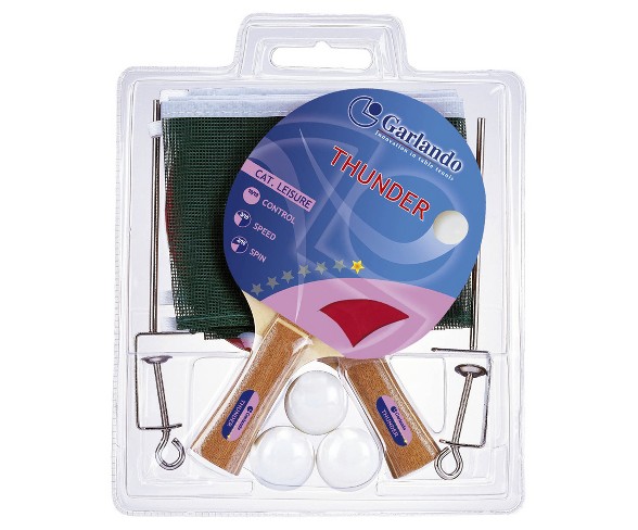 Garlando Thunder Plus 2-Player Table Tennis Racket Set - 6pc