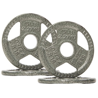 Sapphtopaz Olympic Cast Iron Weight Plates for Barbell, 2-Inch Barbell Plates for Strength Training in Home & Gym, Multiple Weights