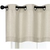 Kate Aurora Montauk Accents Linen Colored Grommet Top Window Valance - 52 in. W x 20 in. L - 2 of 2