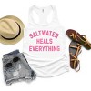 Simply Sage Market Saltwater Heals Everything Arched Racerback Tank - 3 of 4