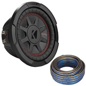 Kicker 48CWRT672 CompRT 6.75" Subwoofer, DVC, 2-ohm - Includes Speaker Wire - 1 of 4