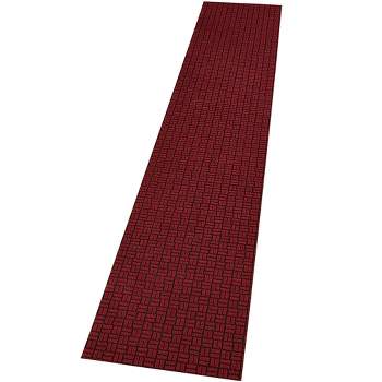 Collections Etc Matrix Pattern Extra-Long Runner with Skid-Resistant Backing