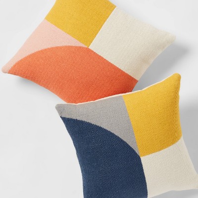 Color Block Square Throw Pillow - Threshold™
