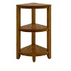 Nordic Teak Natural Shower and Spa/Bathroom/Outdoor Corner Shelf - Beige - 2 of 4