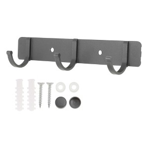 Unique Bargains Bathrooms Coat Rack Wall Hooks for Hanging Hat Rack Towel - 1 of 4