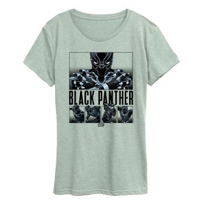 Women's - Marvel - Black Panther Grid Short Sleeve Graphic T-Shirt - 1 of 3