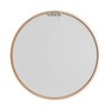 1-Piece 35 inch Gold Aluminum Alloy Fine Edged Circular Hanging Mirror Frame Wall Mirror - 4 of 4