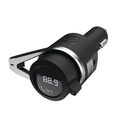 Scosche Bluetooth Power Delivery FM Transmitter 12W USB-A and 18W USB-C - Black