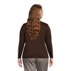 Lands' End Women's Relaxed Supima Cotton Long Sleeve V-Neck T-Shirt - 2 of 4