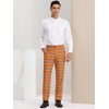 Lars Amadeus Men's Plaid Regular Fit Formal Business Dress Pants - 3 of 4