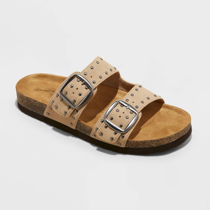 Women's Devin Two Band Footbed Sandals - Universal Thread™, 1 of 8