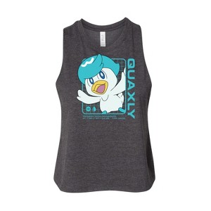 Women's - Pokémon - Quaxly Stats Graphic Racerback Tank - 1 of 2