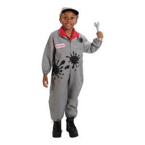 Kaplan Early Learning Grey Kids Mechanic Dress-Up Washable Outfit - 1 of 3