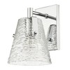 Analia Modern Wall Sconce - Dimmable Steel Fixture for Contemporary Bath Spaces - 2 of 4