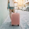Karl Home 2 Piece Luggage Set, 20  inch CarryOn Expandble Luggage Hardside Lightweight Suitcase, 14  inch Mini Cosmetic Cases Pink - 2 of 4