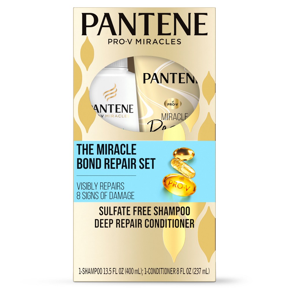 Photos - Hair Product Pantene Repair Shampoo & Deep Conditioner Dual Pack - 21.5 fl oz/2pk 