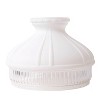 Aladdin Lincoln Drape Oil Lamp, Clear Glass Indoor Fuel Lamp with White Glass Shade, Nickel Trim - 2 of 3
