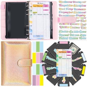 Money Saving Challenge Binder Trackers, A6 Budget Organizer for Cash, Saving Binder with Cash Envelopes, Expense Sheets - 1 of 4