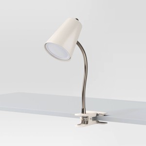 Clip Table Lamp White (Includes LED Light Bulb) - Room Essentials™ - 1 of 4